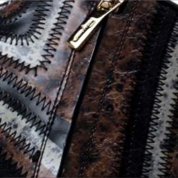 NWOB Salvatore Ferragamo Multicolor Leather Feeling Zig Zag Ankle Boots - Picture 10 of 11